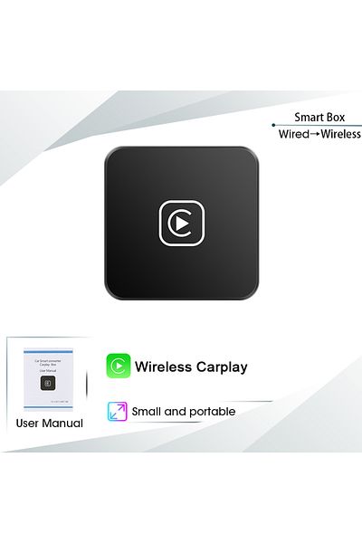 JMCQ Carplay Box 2024 Hot Wireless Carplay Box Android Auto Adapt For Wired Carplay Display To Wirel