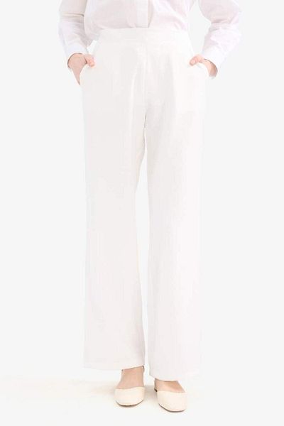 DeFacto New Season Wide Leg Basic Plain Wide Leg Palazzo Trousers