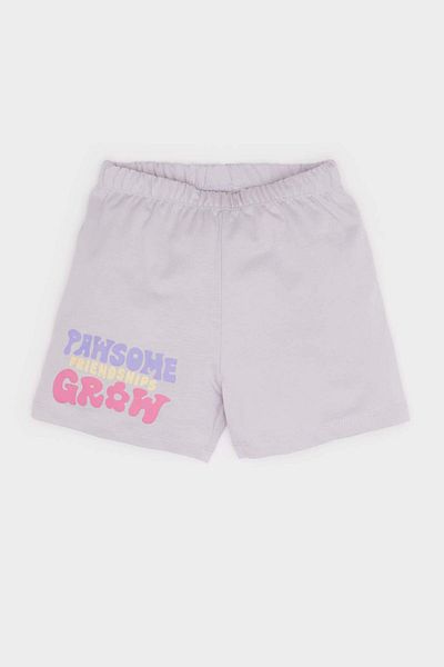 DeFacto Baby Girl Paw Patrol Pajama Set Combed Cotton Short Sleeve Pajama Top with Stretchy Waist Shorts Pajama Bottom E4647A5