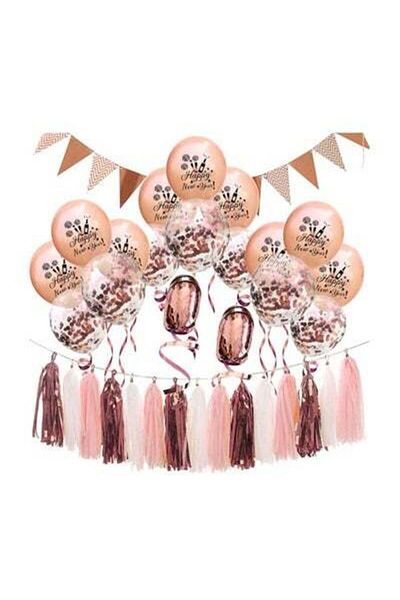 HALAMODO Happy Birthday Printed Balloon Set 12inch