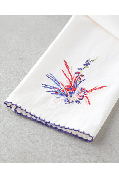 English Home Кърпа за сушене Chimera Cotton 30 x 50 cm синьо-червена с бродерия