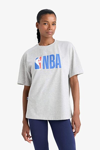 DeFacto DeFactoFit NBA Boxy Fit Bisiklet Yaka Kısa Kollu Tişört Z3128AZ23SP