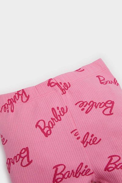 DeFacto Baby Girl Barbie Biker Ribbed Camisole Shorts E8938A525Sm