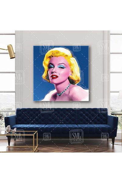 SML TABLO Διακοσμητικό τετράγωνο καμβά Marilyn Monroe Pop Art