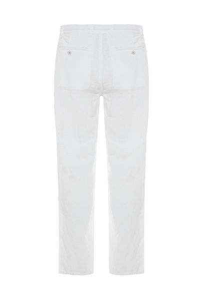 Mudo Straight Fit Linen Trousers