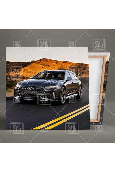 SML TABLO Audi Rs6 Sport Car Square Canvas Print rapid pe drum