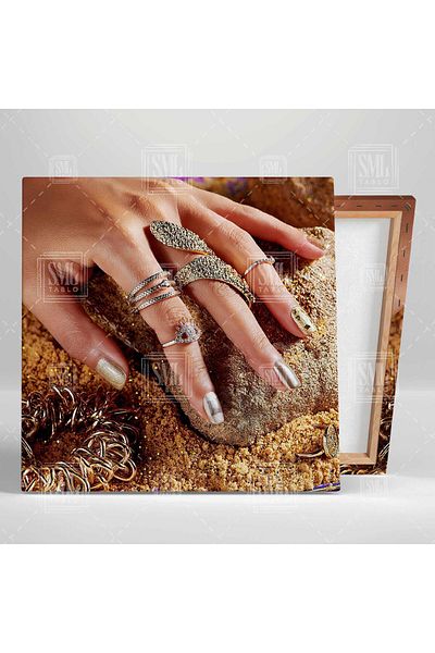 SML TABLO Inel de aur Brățară și brățară Accesorii de aur Bijuterii Decorare Pătrat Pictură pe pânză