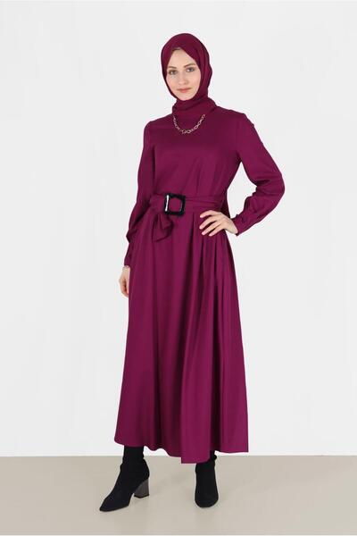 Alvina 40215 Model Rochie cu centura si fermoar