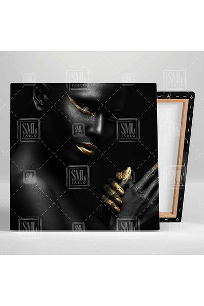 SML TABLO Eyeliner și ruj de aur Make Up Decorativ Triplu Combinație Set de 3 Picturi pe pânză