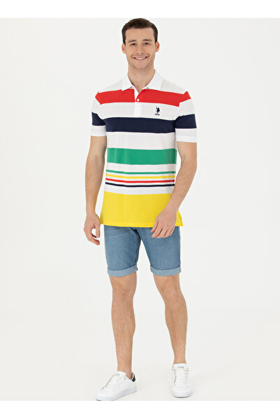 U.S. Polo Assn. U.S. Polo Assn. Dark Yellow Men's Polo T-Shirt Cavasa