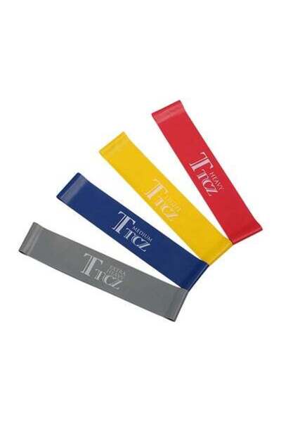 HALAMODO مجموعة أربطة مطاطية لليوغا والبيلاتس والكروس فيت من 4 قطع بأربعة مست...