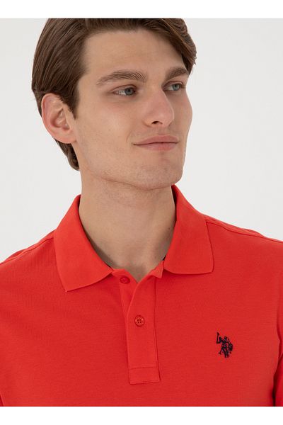 U.S. Polo Assn. U.S. Polo Assn. Red Men's Polo T-Shirt Gtp04