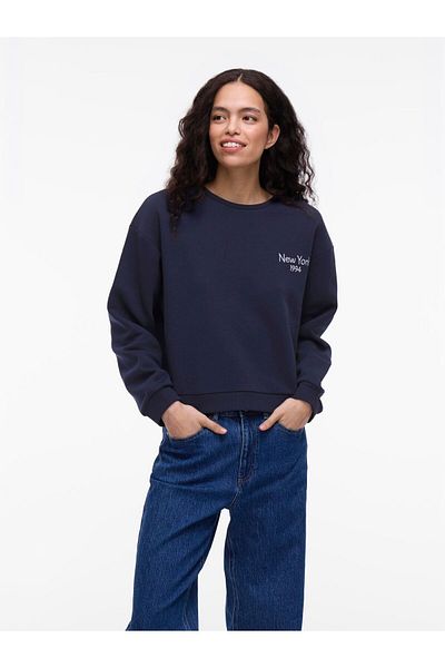 VILA Langärmeliges Sweatshirt VIHOLLIE Rundhals