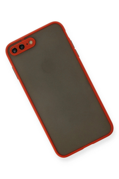 NewFace iPhone 7 Plus Case Montreal Silicone Cover - Red 1493441709