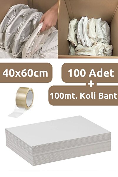 ORCOPY 40x60 Tabak - Bardak Sarma Taşıma Taşınma Paketleme Kağıdı 100 Adet Ve...