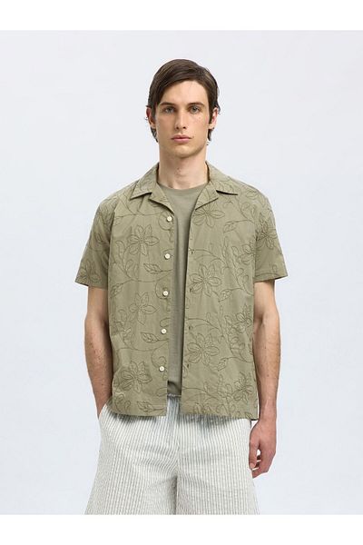 Selected Homme Kurzarmhemd 100% Baumwoll