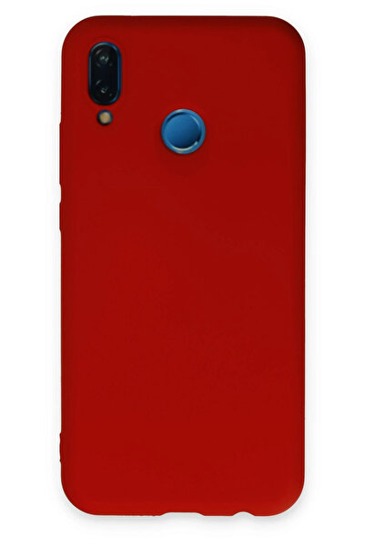 NewFace حافظة هواوي بي 20 لايت نانو من الداخل سيليكون مخملي - أحمر SPTGL