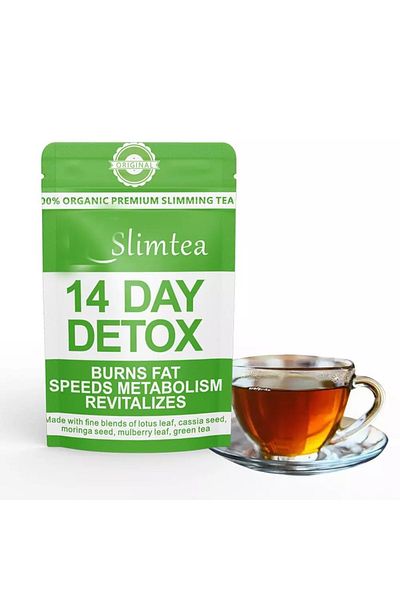 Chinaherbs Organic Slimming and Weight Loss Tea, Slimming Tea Supports Healthy Digestion and Metabolism, 14 Bags