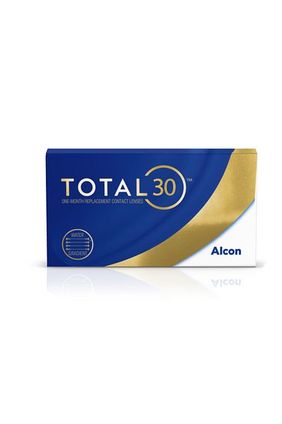 Alcon عدسات لاصقة شفافة توتال 30 للاستخدام لمدة شهر - عبوة من 6 عدسات - (قوة -5)