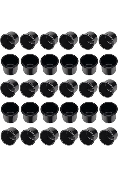 Sthgdona Σετ 30 κηροπηγίων, αλουμίνιο, μαύρο, 22,8 mm