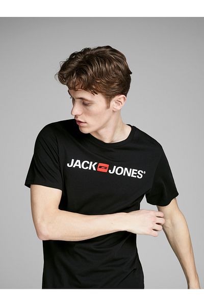 Jack & Jones Ανδρικό μπλουζάκι με λαιμόκοψη Jack&jones Corp Logo Crew Neck