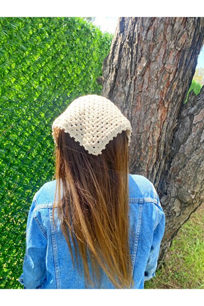 Nil Aksesuarları Knitted Triangle Bandana