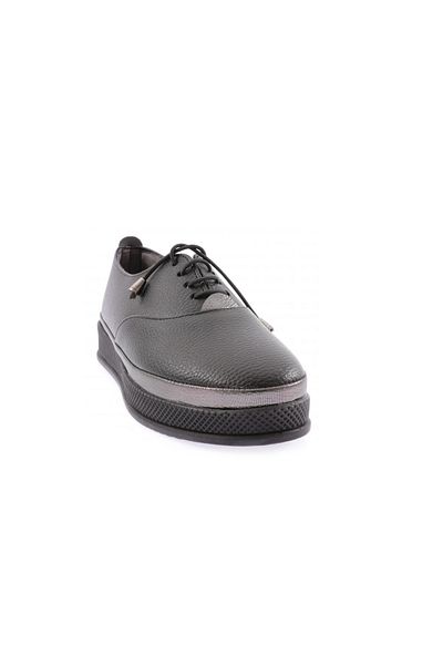 DGN Pantofi confortabili, cu șireturi, cu talpă groasă, negri 2853226