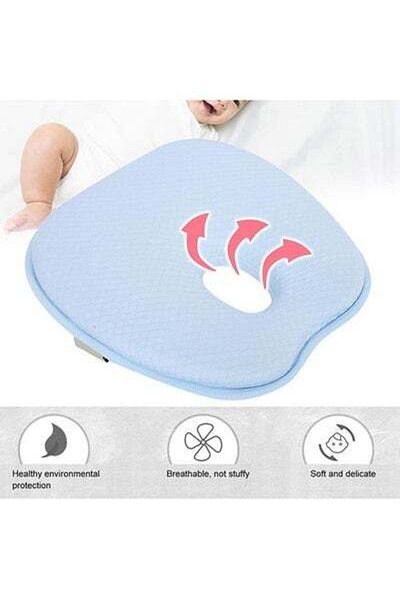 HALAMODO Soft and Comfortable Cotton Flat Baby Head Pillow, Durable, High-quality Fabric, Breathable