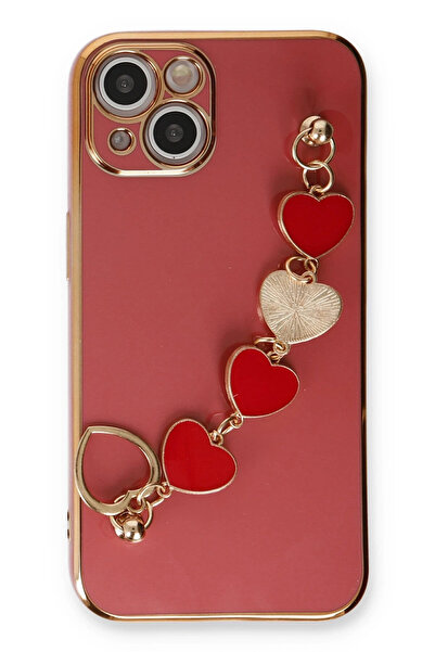 NewFace iPhone 14 Plus Case Esila Silicone - Red Sptgl