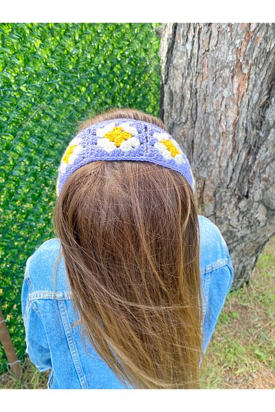 Nil Aksesuarları Floral Patterned Stripe Bandana