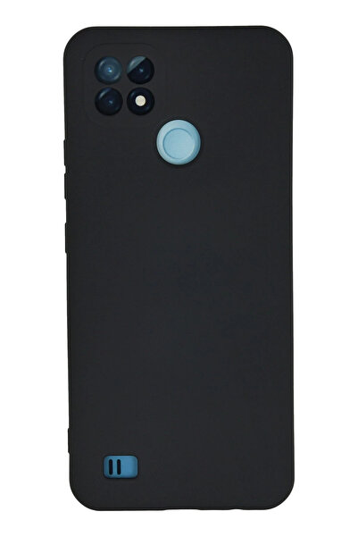 NewFace حافظة ريلمي C21 من السيليكون المخملي الداخلي نانو - أزرق داكن 1493534709