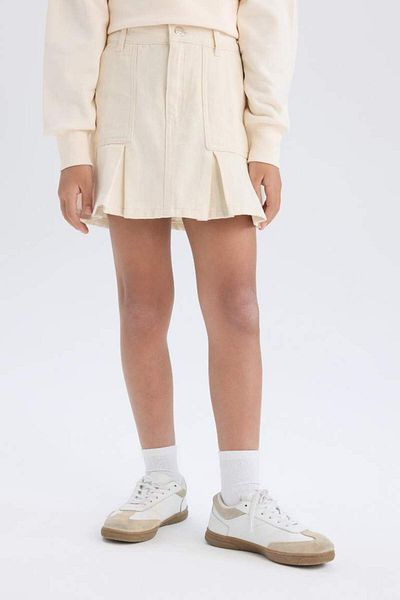 DeFacto New Season Girl's Gabardine Skirt