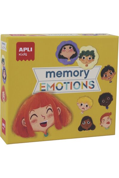 Apli Kids Joc educativ Memo, Jocul emotiilor, Apli, 24 piese, 12 perechi, +3 ani