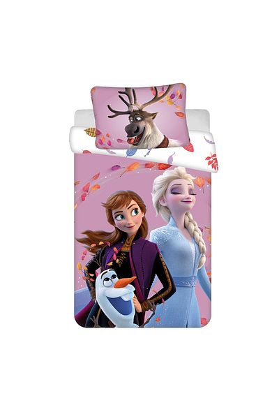Frozen 2-piece bed linen set, Duvet cover, 100x135 cm, pillowcase, 40x60 cm, Multicolor, Frozen