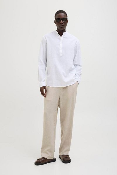Jack & Jones Ανδρικό λινό παντελόνι Chino Mix - Karl