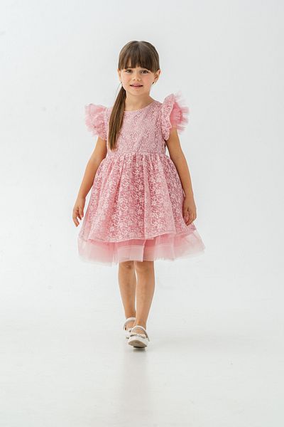 Eray Kids Βραδινό φόρεμα για κορίτσια με δαντέλα με λεπτομέρεια φιόγκου στην πλάτη