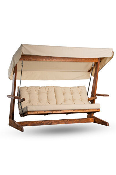 Aida Swings Vi̇va 2400 Dört Ki̇şi̇li̇k Ahşap Bahçe Salincaği