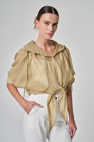 UTOPIAN Kapüşonlu Oversize Bluz