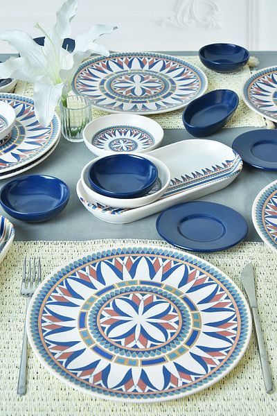 Keramika Ruby Breakfast Set 28 Pieces for 6 People 20793-20794