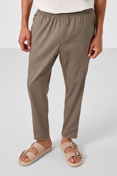 TOMMY LIFE Ανδρικό παντελόνι Camel Standard Fit Woven Light Flexible Chino - 82179