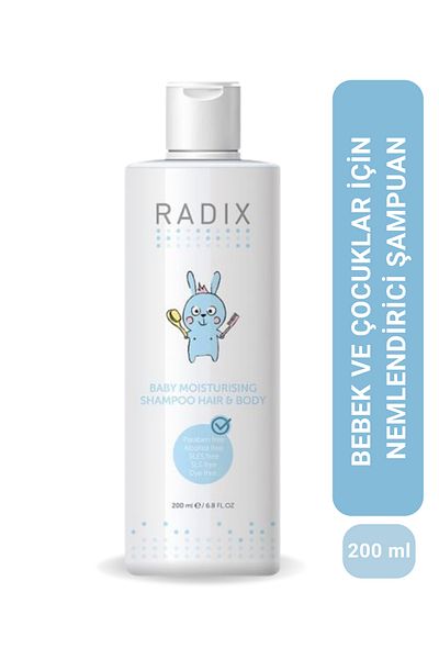Radix Moisturizing Baby and Kids Shampoo Hair and Body - Baby Moisturizing Shampoo Hair&body 200 ml