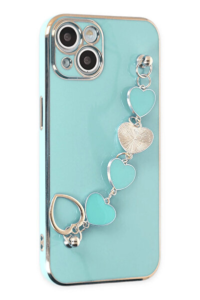 NewFace حافظة آيفون 14 من السيليكون من إيسيلا - أخضر مائي SPTGL