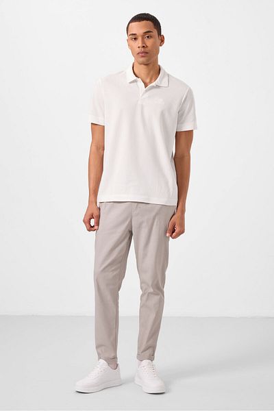 TOMMY LIFE Ανδρικό παντελόνι Stone Standard Fit Woven Ελαφρύ εύκαμπτο Chino - 82178