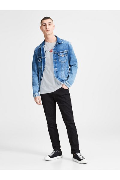 Jack & Jones Мъжка бяла тениска Trisiss Jack Jones Jack&Jones Essentials