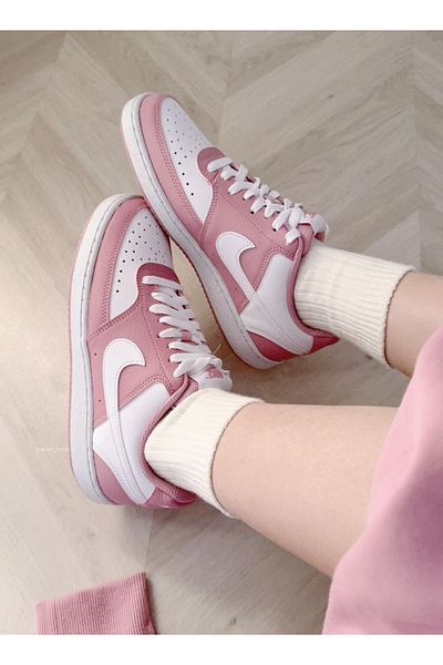 Nike Casual W Court Vision Low Casual Unisex Pink Sports Shoes Sneaker