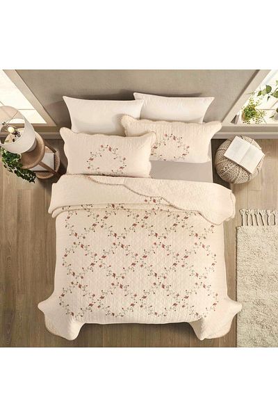Orange Bed & Bath بيبي بريث | غطاء سرير قطني ١٠٠٪؜ مزدوج، ٣ قطع