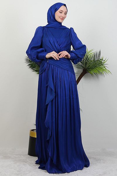 GİYZAMİLA Βραδινό φόρεμα Tulip Hijab Midnight Blue