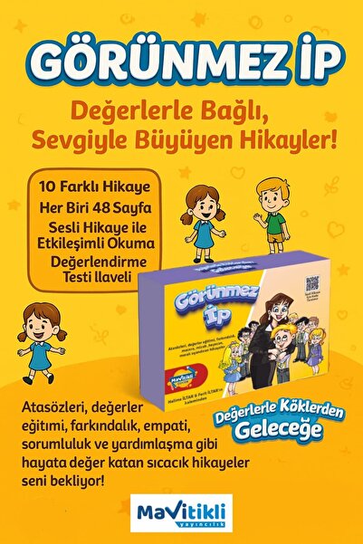 Mavitikli Yayıncılık GÖRÜNMEZ İP -10'LU HİKAYE SETİ