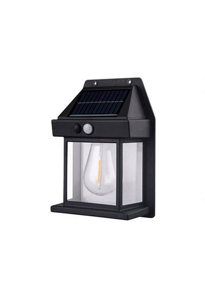 Depox Lampă solară de exterior, senzor de mișcare și 3 moduri de iluminare, 17 cm