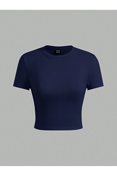 DAXİS Sportwear Company Bluză de damă cu mânecă scurtă din lycra cu decolteu